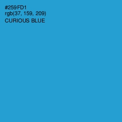 #259FD1 - Curious Blue Color Image